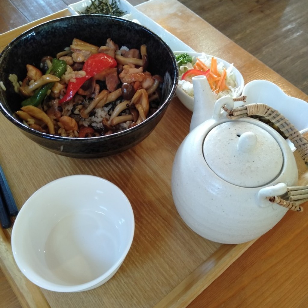 ユーザーが投稿した地鶏丼お茶漬定食の写真 - 実際訪問したユーザーが直接撮影して投稿した大川戸自然食 / 薬膳すがばたけの写真