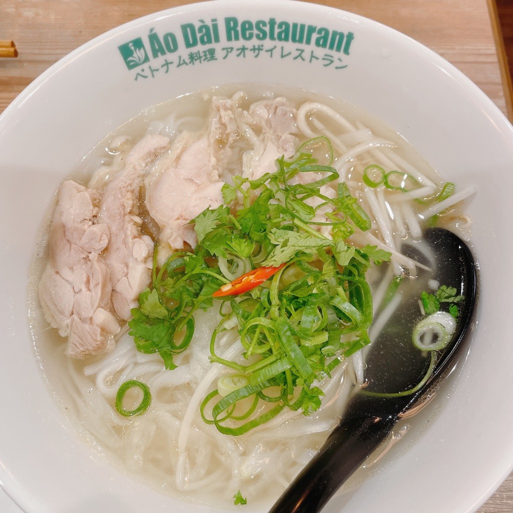 ユーザーが投稿した鶏肉のフォーの写真 - 実際訪問したユーザーが直接撮影して投稿した西船ベトナム料理AODAI RESTAURANTの写真