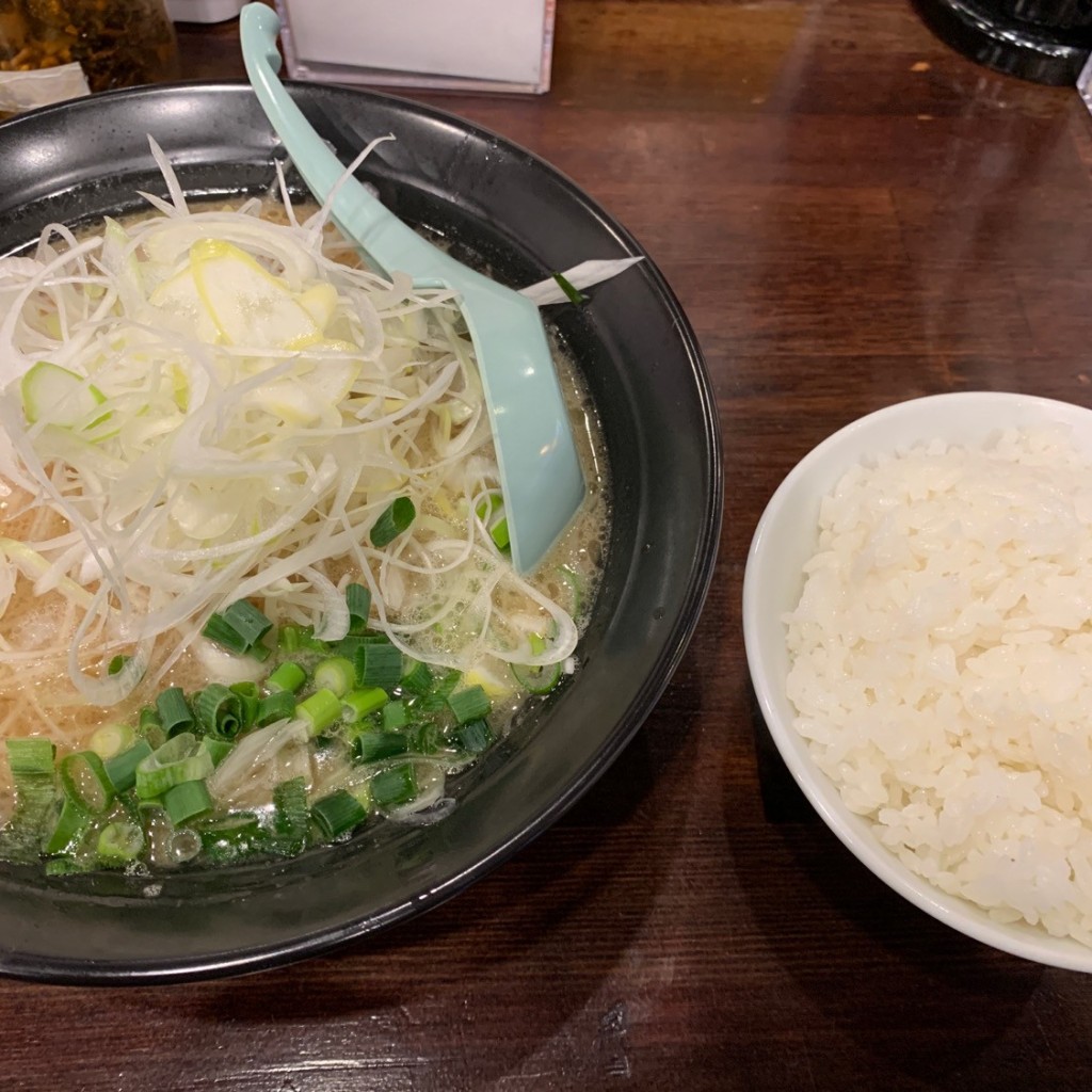 ユーザーが投稿したねぎラーメンの写真 - 実際訪問したユーザーが直接撮影して投稿した荒川居酒屋無極大将の写真