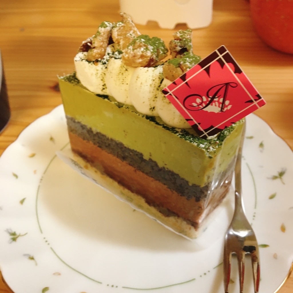 ユーザーが投稿した抹茶ムースの写真 - 実際訪問したユーザーが直接撮影して投稿した石神井町ケーキパティスリー・アブルームの写真