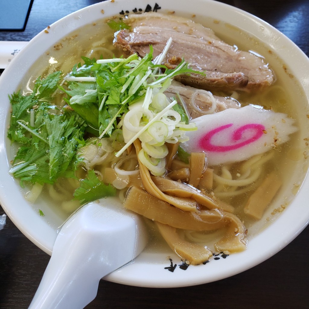 ユーザーが投稿した塩ラーメンの写真 - 実際訪問したユーザーが直接撮影して投稿した茂呂山町ラーメン / つけ麺青竹手打ちラーメン おお竹の写真