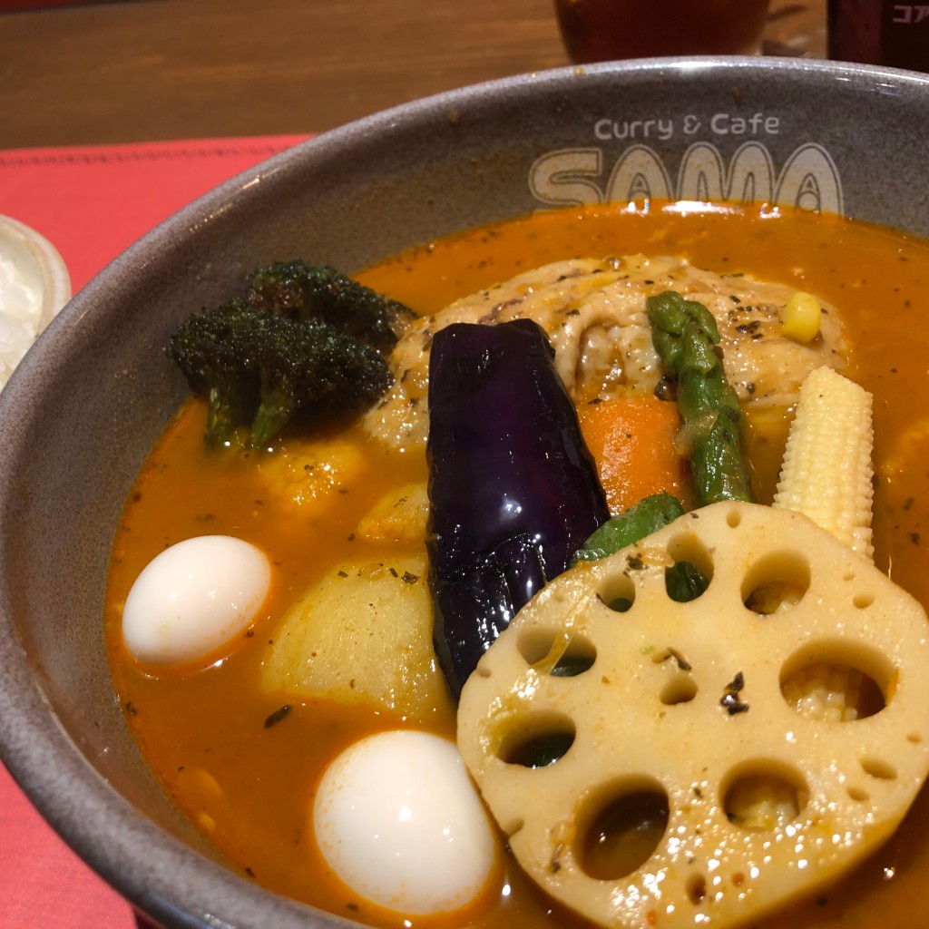 ユーザーが投稿したチキン野菜カリーの写真 - 実際訪問したユーザーが直接撮影して投稿した外神田カレーSAMA 神田店の写真