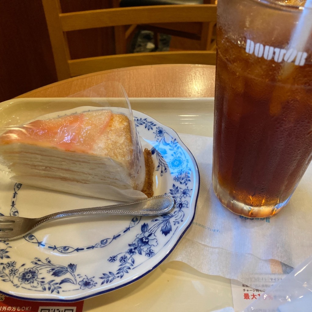 ユーザーが投稿したLunchケーキセットの写真 - 実際訪問したユーザーが直接撮影して投稿した藤が丘カフェドトールコーヒーショップ 藤が丘店の写真