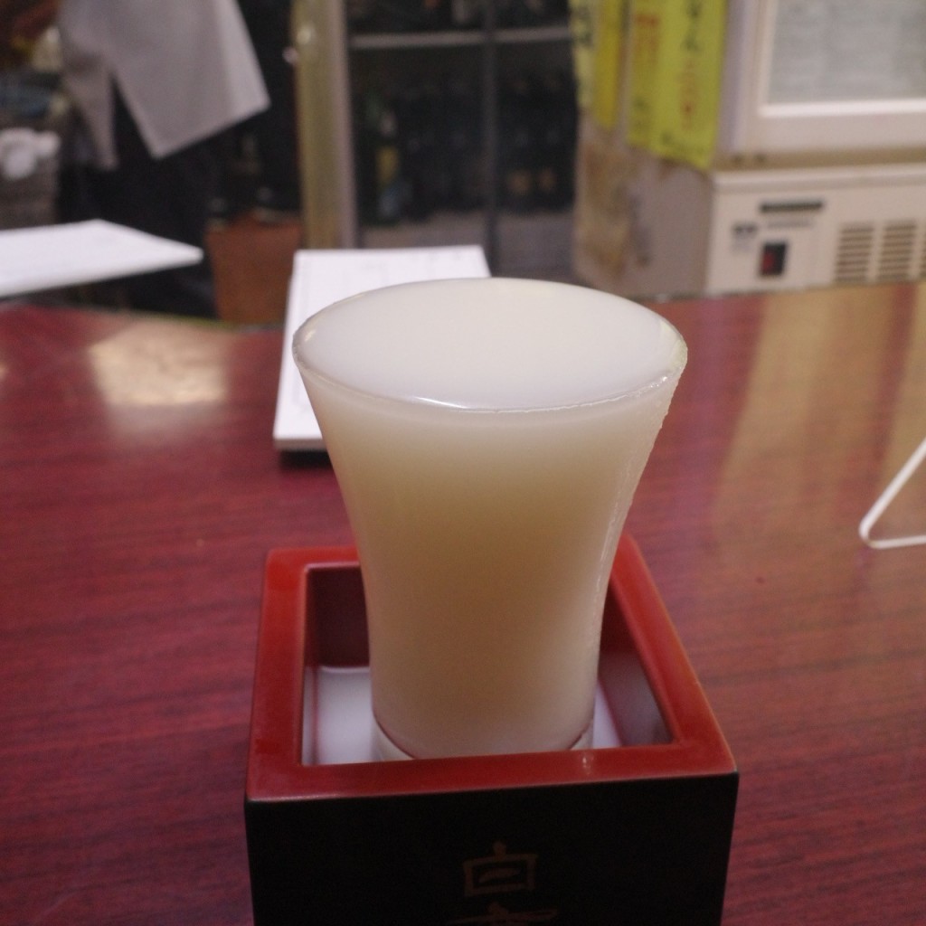 ユーザーが投稿した菊姫 にごり酒の写真 - 実際訪問したユーザーが直接撮影して投稿した中之町(新京極通)立ち飲み / 角打ちたつみの写真
