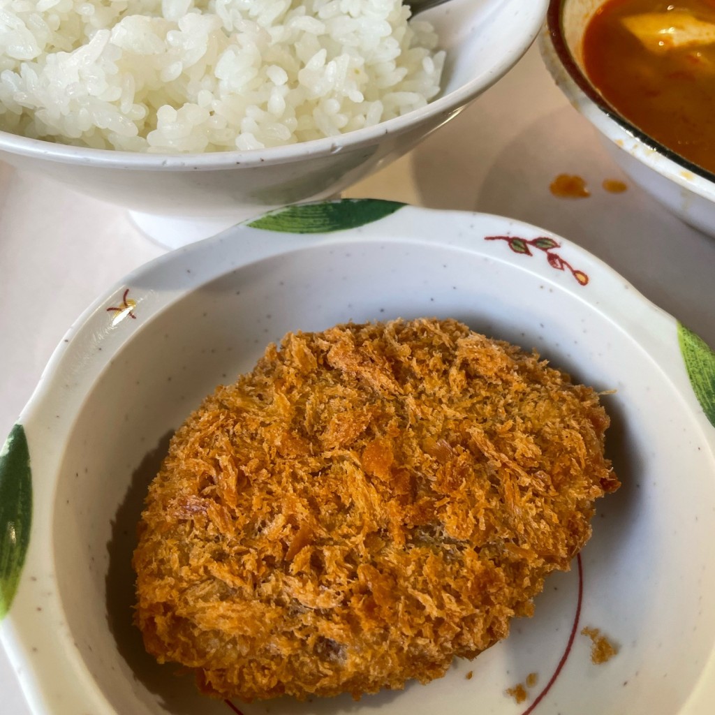 ユーザーが投稿した肉じゃがコロッケの写真 - 実際訪問したユーザーが直接撮影して投稿した吉田本町学食 / 職員食堂京都大学 南部食堂の写真