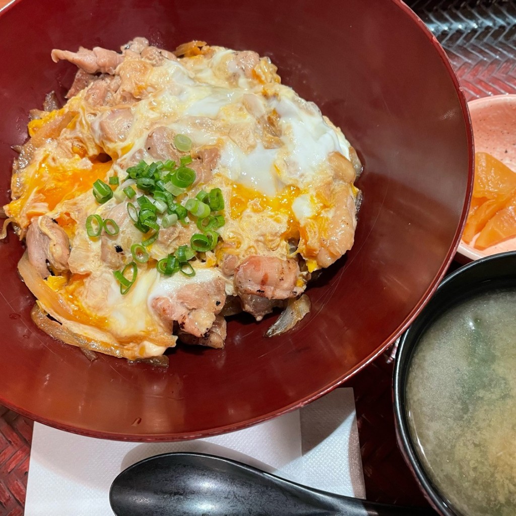 ユーザーが投稿した炭火焼きのの親子丼の写真 - 実際訪問したユーザーが直接撮影して投稿した新町定食屋大戸屋 青森新町通り店の写真