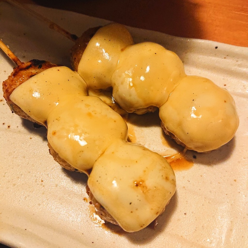 ユーザーが投稿したつくねチーズ焼の写真 - 実際訪問したユーザーが直接撮影して投稿した栄町焼鳥鳥貴族 川口駅前店の写真