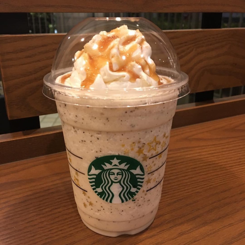 ユーザーが投稿したほうじ茶クリームフラペチーノの写真 - 実際訪問したユーザーが直接撮影して投稿した大井カフェスターバックスコーヒー 阪急大井町ガーデン店の写真