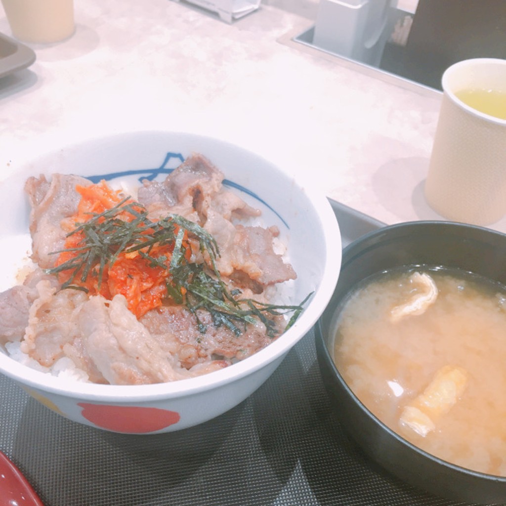 ユーザーが投稿したキムカル丼の写真 - 実際訪問したユーザーが直接撮影して投稿したいぶき野牛丼松屋 和泉中央駅店の写真