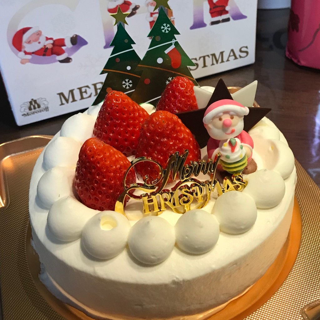 ユーザーが投稿したクリスマスケーキの写真 - 実際訪問したユーザーが直接撮影して投稿した港明スイーツモロゾフ ららぽーと名古屋みなとアクルス店の写真