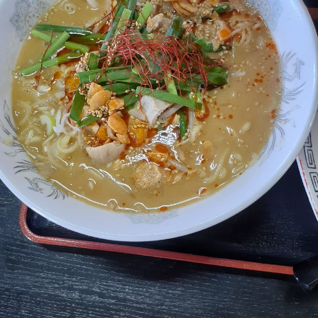 ユーザーが投稿した辛味噌ホルモンラーメンの写真 - 実際訪問したユーザーが直接撮影して投稿した南郷大字市野沢定食屋いろり亭の写真