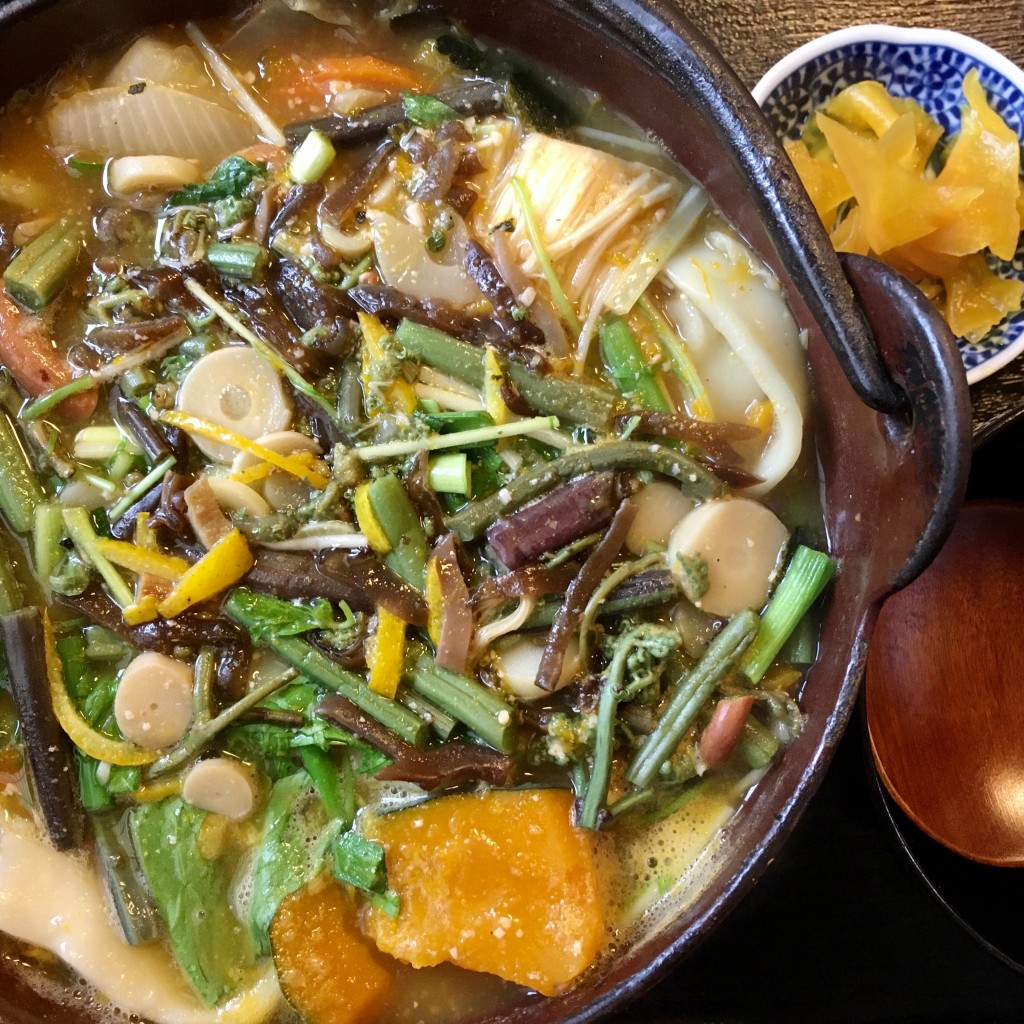 ユーザーが投稿した山菜ほうとうの写真 - 実際訪問したユーザーが直接撮影して投稿した在家塚郷土料理かえでの写真