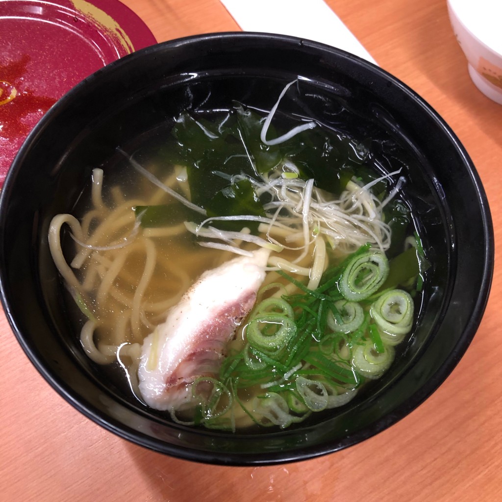 ユーザーが投稿した鯛だし塩ラーメンの写真 - 実際訪問したユーザーが直接撮影して投稿した八ケ崎回転寿司スシロー松戸八ケ崎店の写真