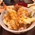 オールスター天丼ービスセット (冷小うどん) - 実際訪問したユーザーが直接撮影して投稿した南烏山天丼天丼てんや 千歳烏山店の写真のメニュー情報