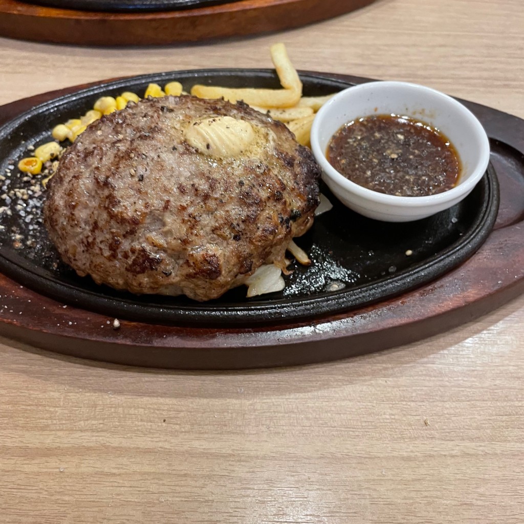 ユーザーが投稿したLunch松木バーグの写真 - 実際訪問したユーザーが直接撮影して投稿した東浦和ステーキステーキハウス松木東浦和店の写真