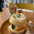 今月のパンケーキ - 実際訪問したユーザーが直接撮影して投稿したカフェCAFE ZU-CCOTTOの写真のメニュー情報