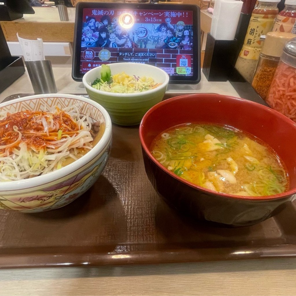 ユーザーが投稿した牛丼ミニの写真 - 実際訪問したユーザーが直接撮影して投稿した諸牛丼すき家 18号小諸店の写真