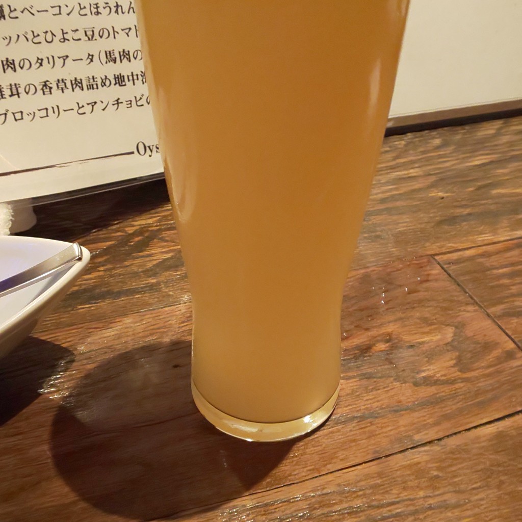 ユーザーが投稿した柚子蜂蜜beerの写真 - 実際訪問したユーザーが直接撮影して投稿した西新宿オイスターバーオイスターバー 桔梗の写真