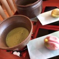 お抹茶 - 実際訪問したユーザーが直接撮影して投稿した丸の内カフェ豆皿茶屋の写真のメニュー情報