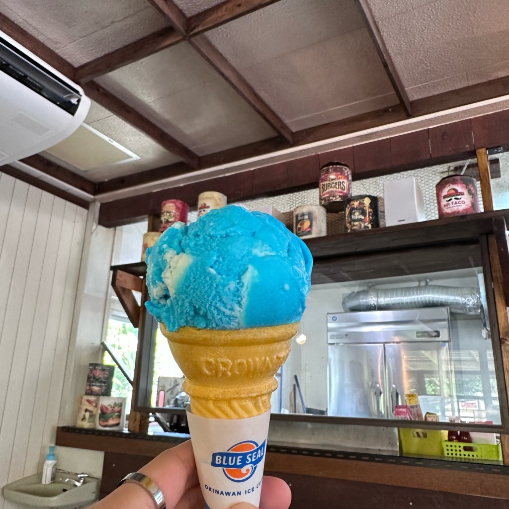 実際訪問したユーザーが直接撮影して投稿した玉城アイスクリームブルーシールの写真