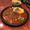 チキンカレー - 実際訪問したユーザーが直接撮影して投稿した北堀江カレーcurry&cafe Warungの写真のメニュー情報