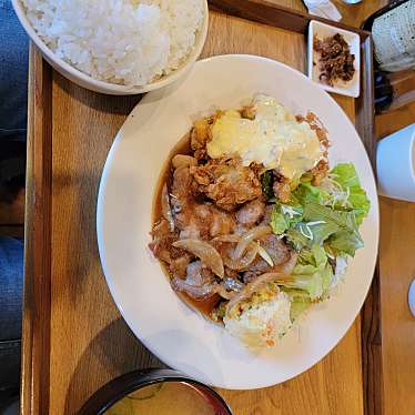 実際訪問したユーザーが直接撮影して投稿した下新入洋食農家の食卓の写真