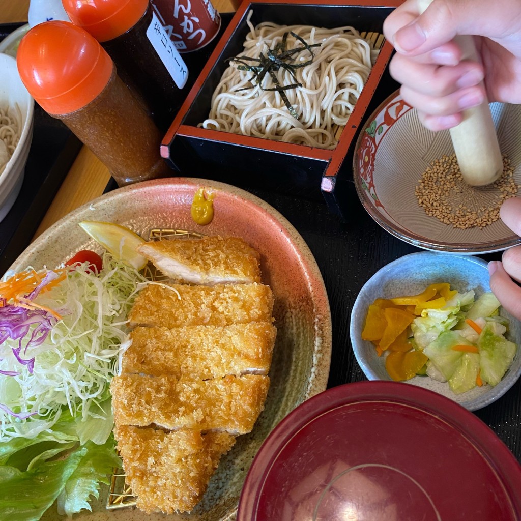 ユーザーが投稿したとんかつ定食の写真 - 実際訪問したユーザーが直接撮影して投稿した八橋大道東和食 / 日本料理南部家敷 八橋店の写真