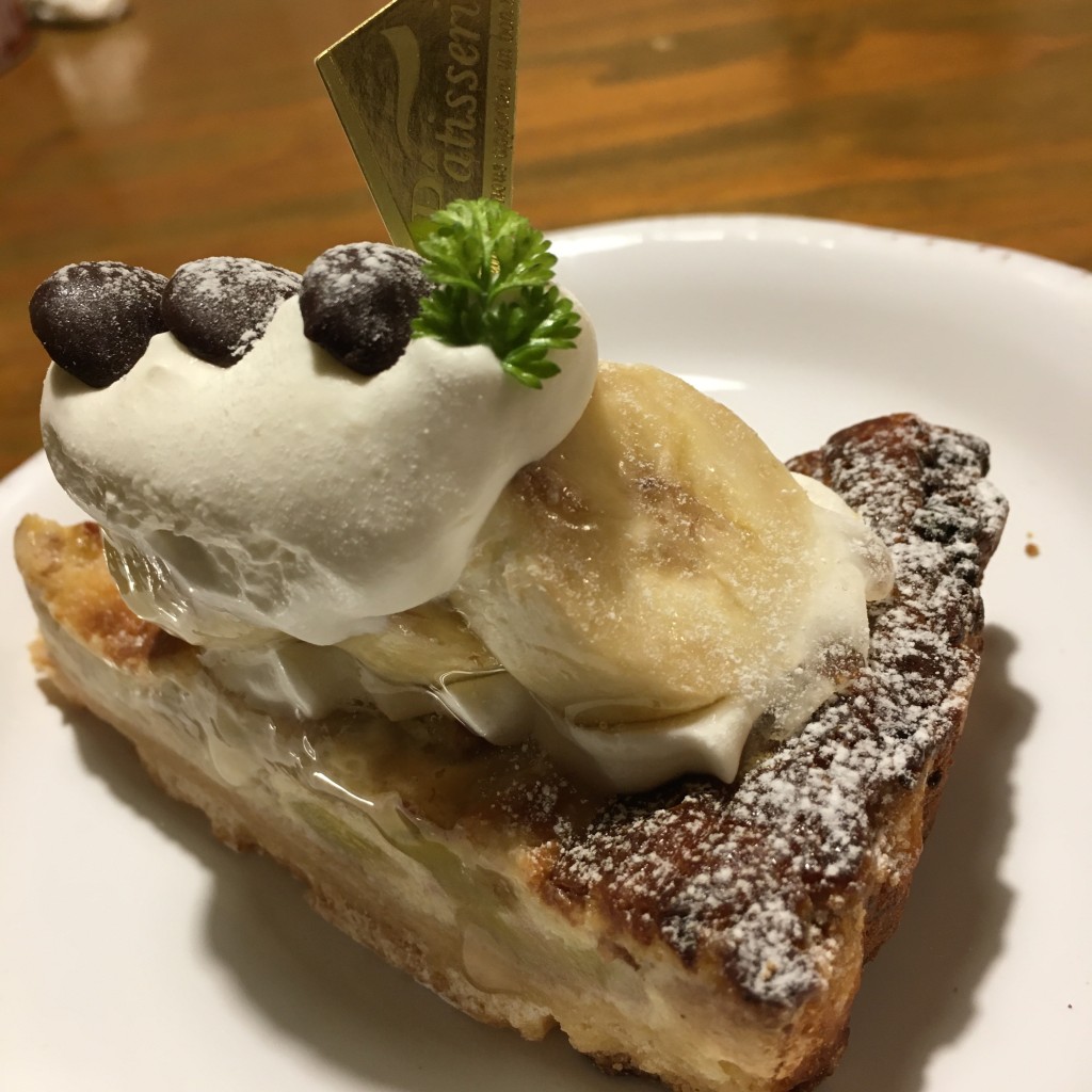 ユーザーが投稿したバナナとチーズのタルトの写真 - 実際訪問したユーザーが直接撮影して投稿した南林間ケーキアンファン洋菓子店の写真