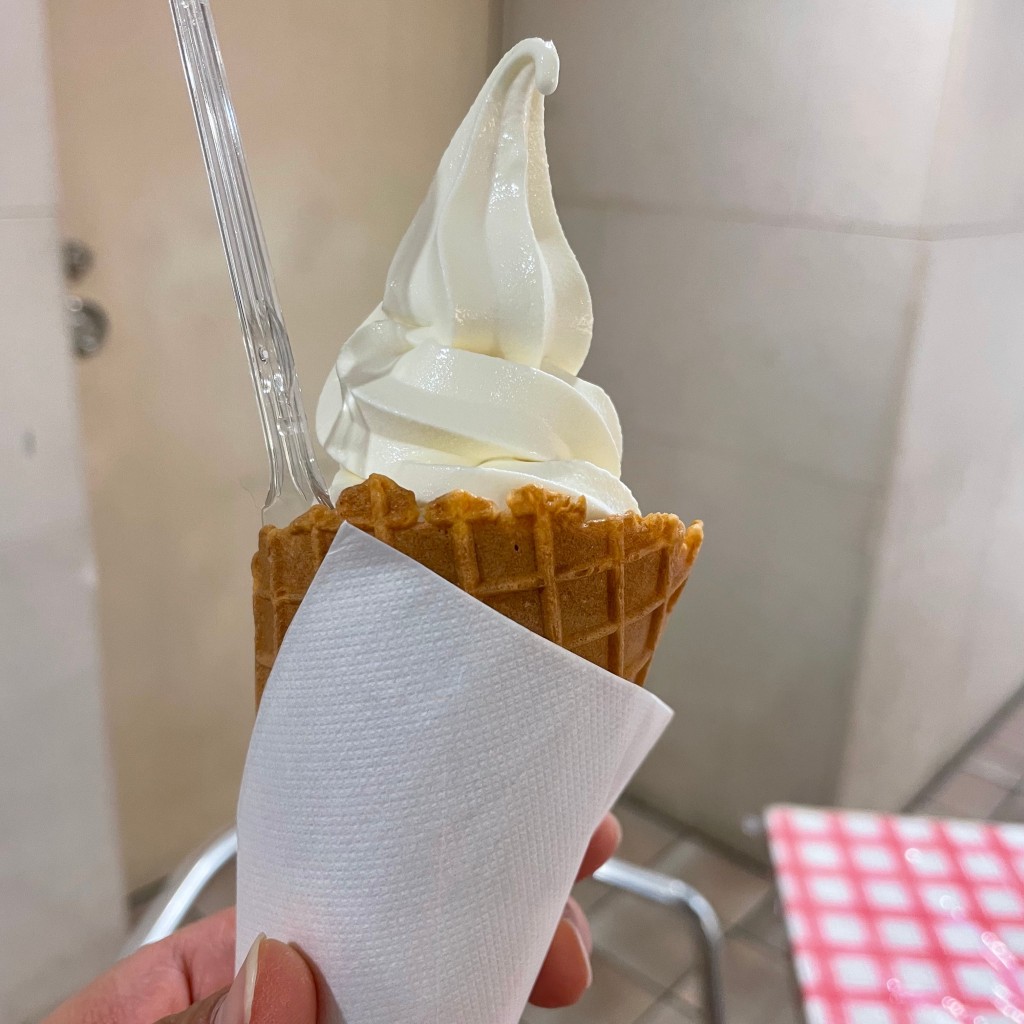 ユーザーが投稿したソフトクリームの写真 - 実際訪問したユーザーが直接撮影して投稿した高島カフェリトル セーマンの写真
