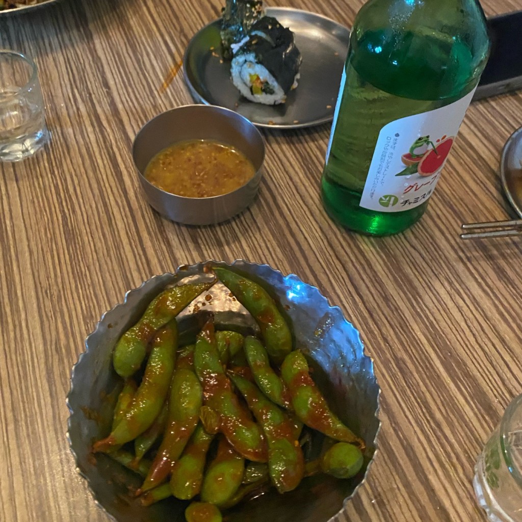 ユーザーが投稿した枝豆の写真 - 実際訪問したユーザーが直接撮影して投稿した中島町韓国料理テジコリ 京都三条店の写真