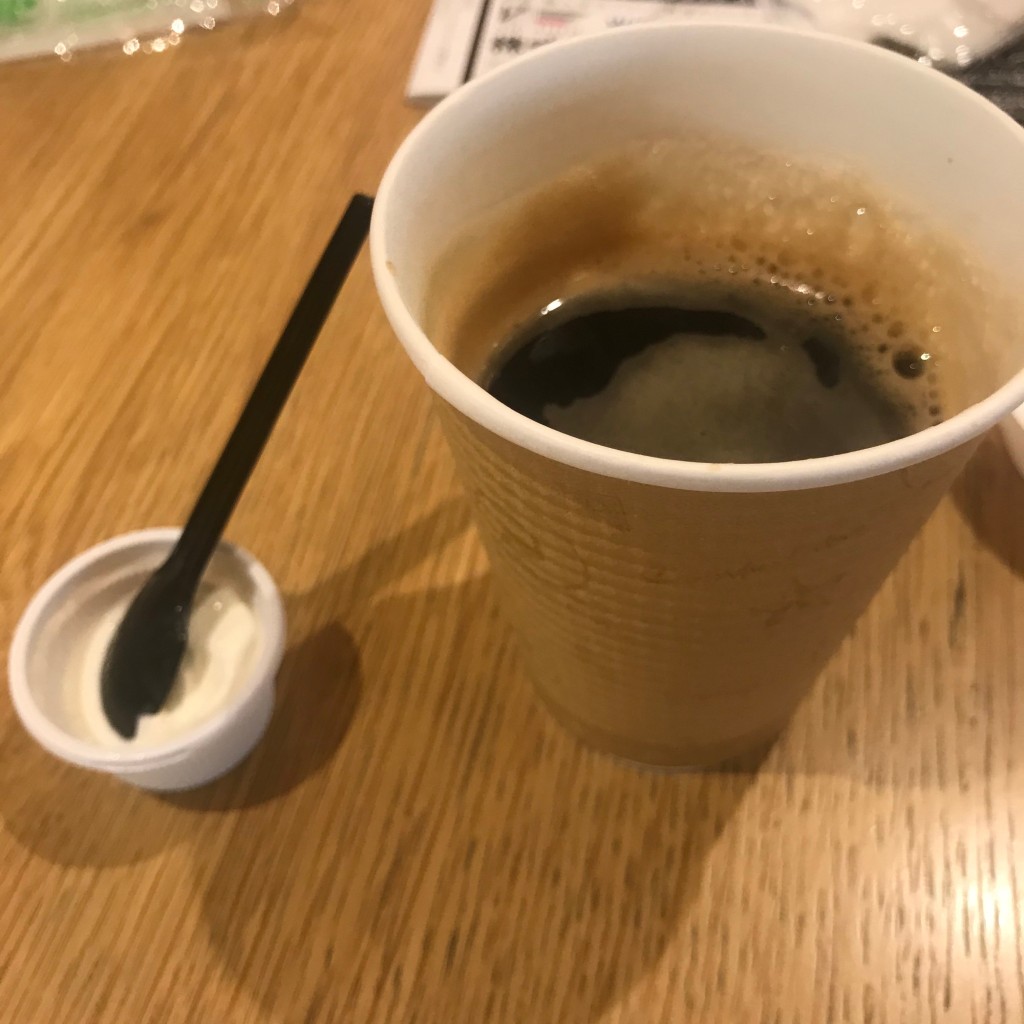 ユーザーが投稿したブレンドコーヒーの写真 - 実際訪問したユーザーが直接撮影して投稿した八ケ崎カフェマザー牧場 CAFE&SOFTCREAM テラスモール松戸店の写真