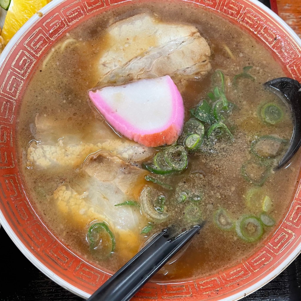 ユーザーが投稿したラーメンと天津飯セットの写真 - 実際訪問したユーザーが直接撮影して投稿した佐野中華料理笑福亭の写真