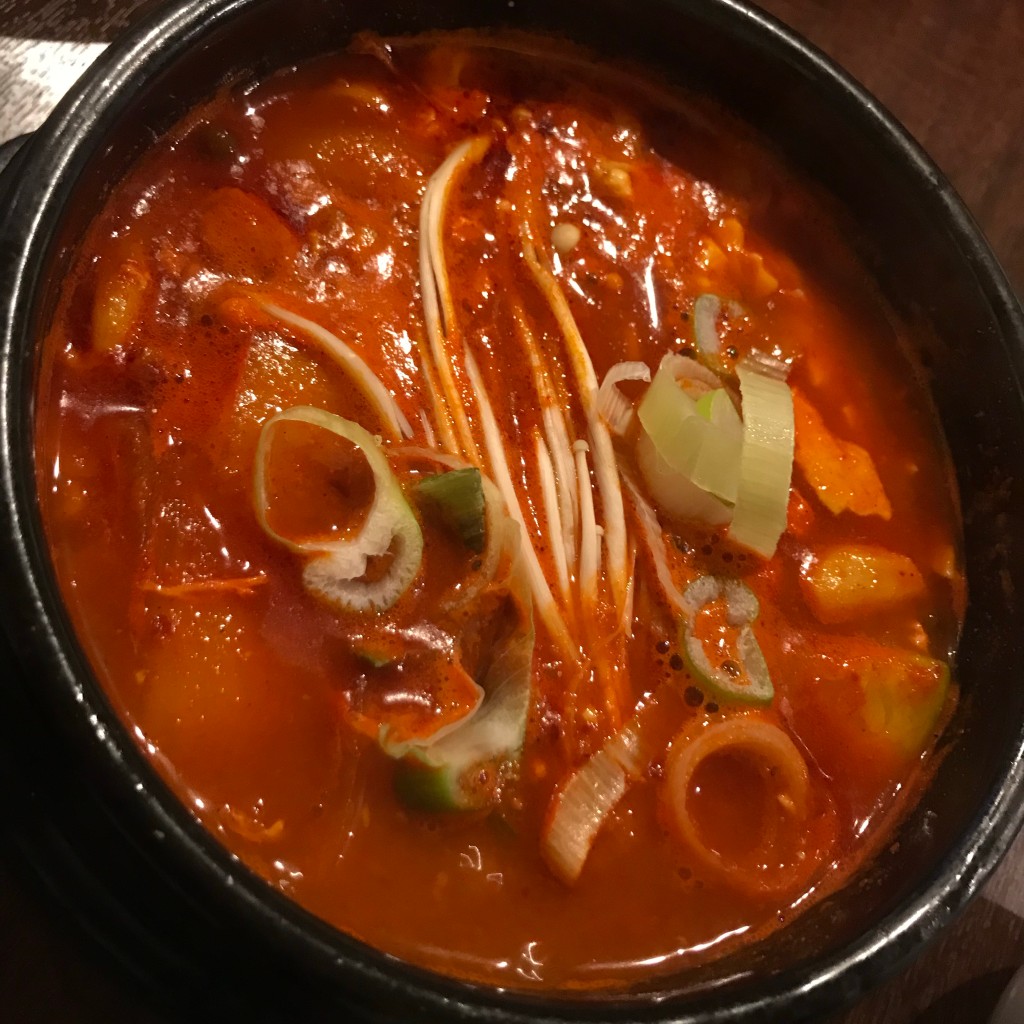 ユーザーが投稿した純豆腐チゲの写真 - 実際訪問したユーザーが直接撮影して投稿した百人町韓国料理ホシギ2羽チキン 1号店 (新大久保店)の写真