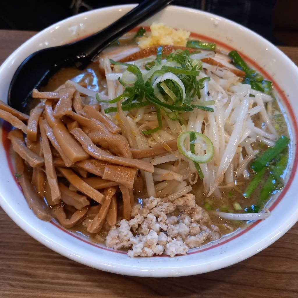 ユーザーが投稿したニンニク味噌ラーメン メンマトッピングの写真 - 実際訪問したユーザーが直接撮影して投稿した上大岡東ラーメン / つけ麺拉麺 大公の写真