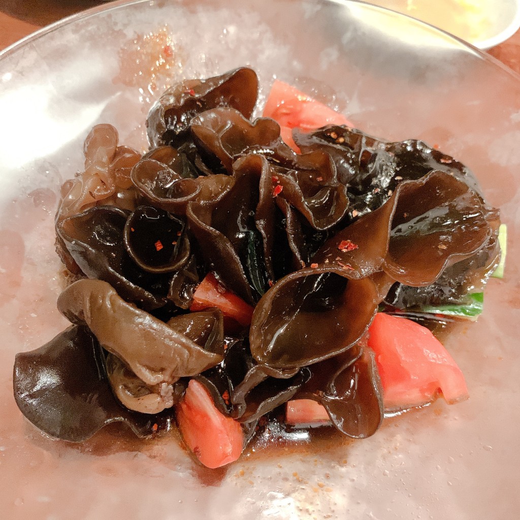 ユーザーが投稿したキクラゲのサラダの写真 - 実際訪問したユーザーが直接撮影して投稿した広尾餃子タイガー餃子軒 広尾店の写真