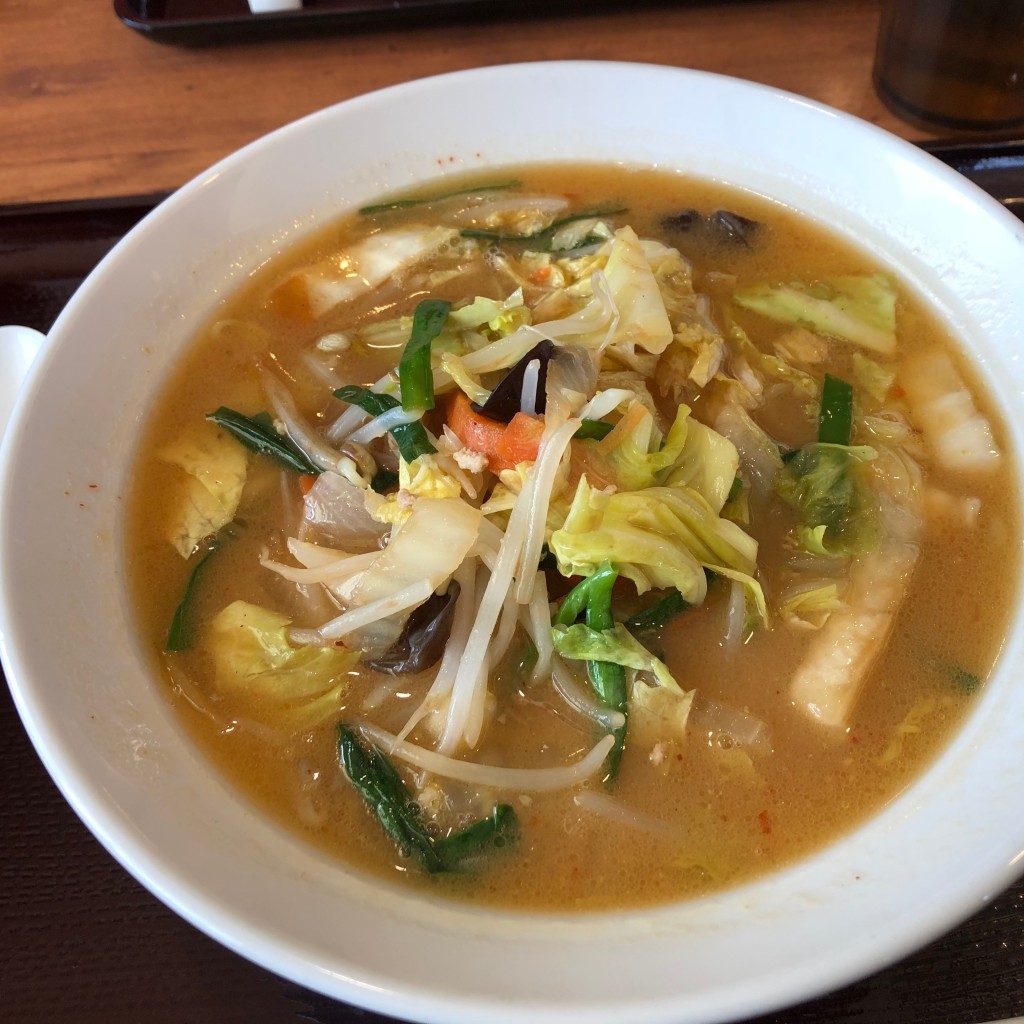 ユーザーが投稿した白味噌野菜ラーメンの写真 - 実際訪問したユーザーが直接撮影して投稿した笠原町ラーメン専門店伝丸 水戸笠原店の写真