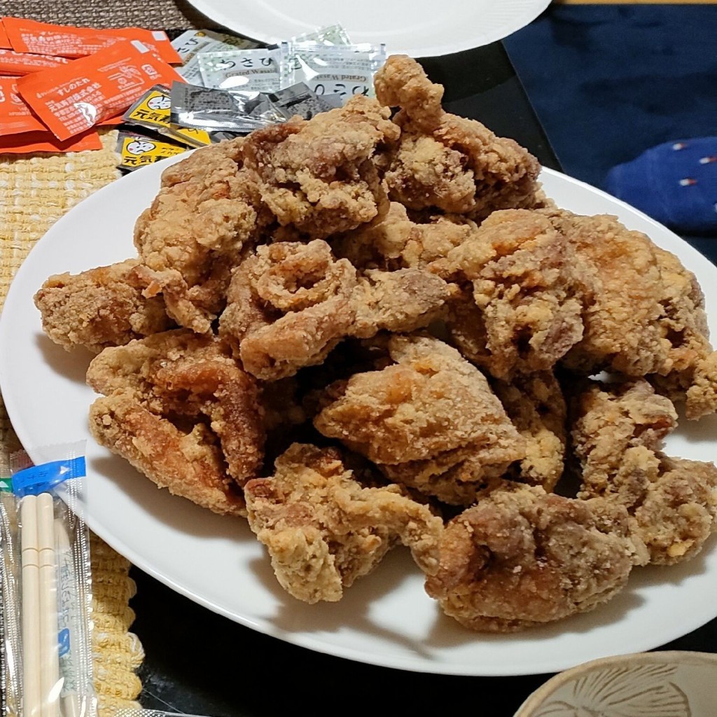 ユーザーが投稿した醤油 鶏カラの写真 - 実際訪問したユーザーが直接撮影して投稿した櫻野からあげみやまる さくら店の写真
