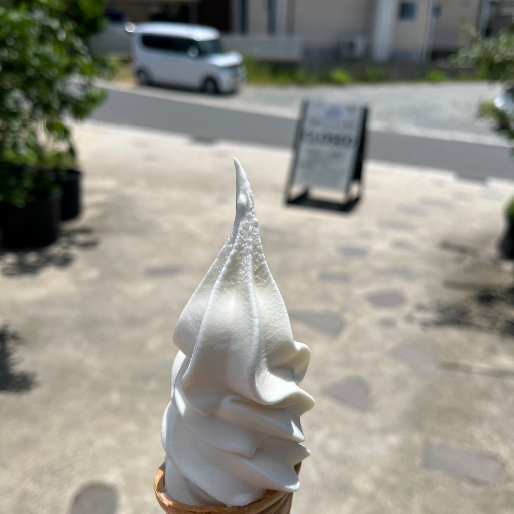ユーザーが投稿したソフトクリームの写真 - 実際訪問したユーザーが直接撮影して投稿した乃木福富町そば安菜蔵の写真