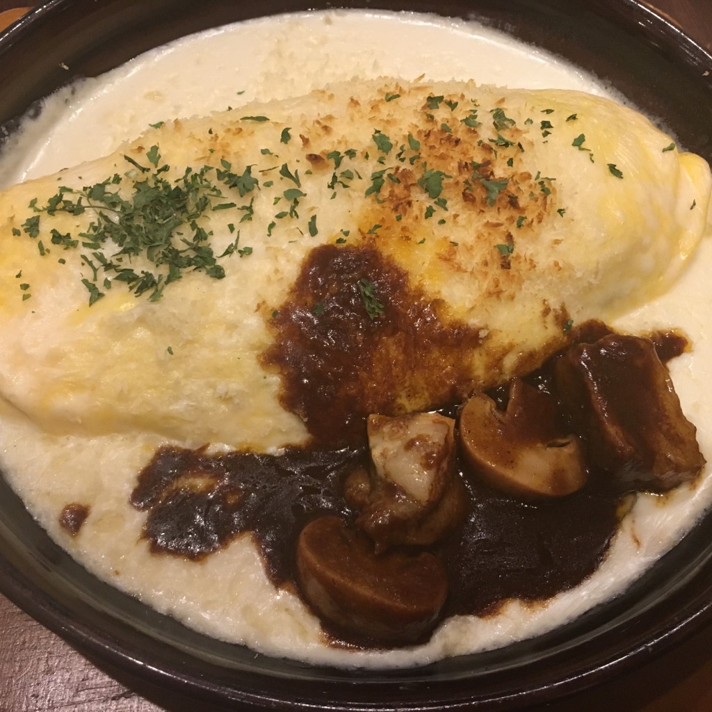 ユーザーが投稿したチーズインオムライスドリアの写真 - 実際訪問したユーザーが直接撮影して投稿した宇田川町ファミリーレストラン卵と私 渋谷八番街店の写真