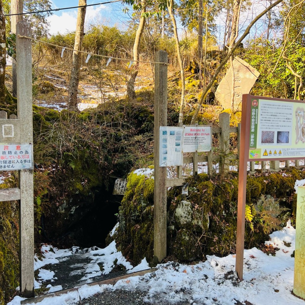 実際訪問したユーザーが直接撮影して投稿した印野自然名所熔岩隧道の写真