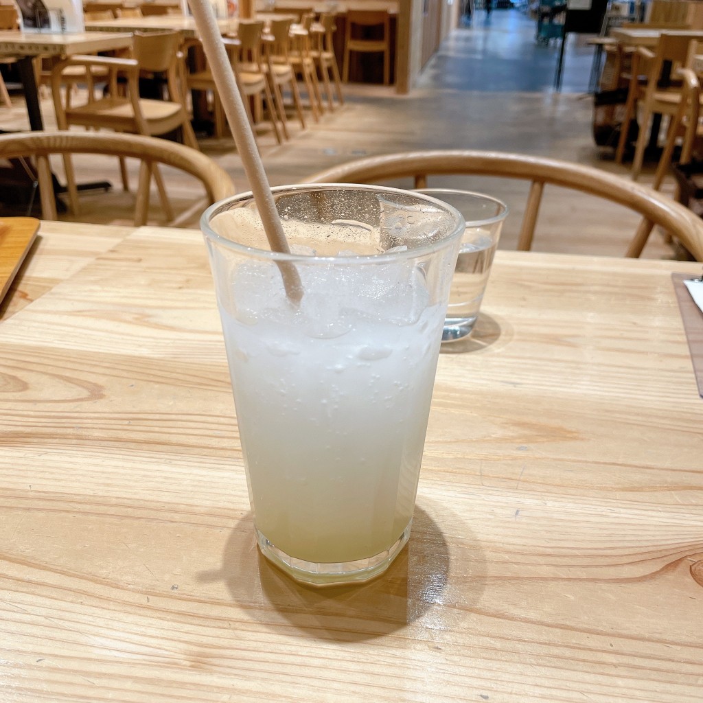 ユーザーが投稿した柚子スカッシュの写真 - 実際訪問したユーザーが直接撮影して投稿した東浅香山町カフェCafe & Meal MUJI イオンモール堺北花田の写真