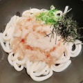 とろろ山かけうどん - 実際訪問したユーザーが直接撮影して投稿した衣山うどん名代つるちゃん 衣山店の写真のメニュー情報