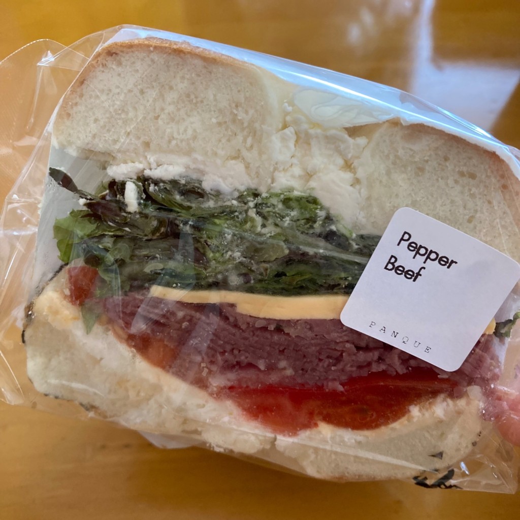 ユーザーが投稿したベーグルサンドイッチの写真 - 実際訪問したユーザーが直接撮影して投稿した中広町ベーグルパンクの写真