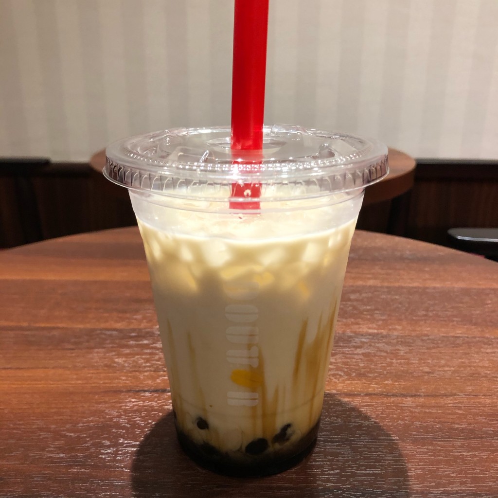 ユーザーが投稿したタピオカ黒糖ミルクの写真 - 実際訪問したユーザーが直接撮影して投稿した泉崎カフェドトール 沖縄県庁店の写真