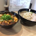 麻婆丼セット - 実際訪問したユーザーが直接撮影して投稿した松永町中華料理中華食堂 ふくの家の写真のメニュー情報
