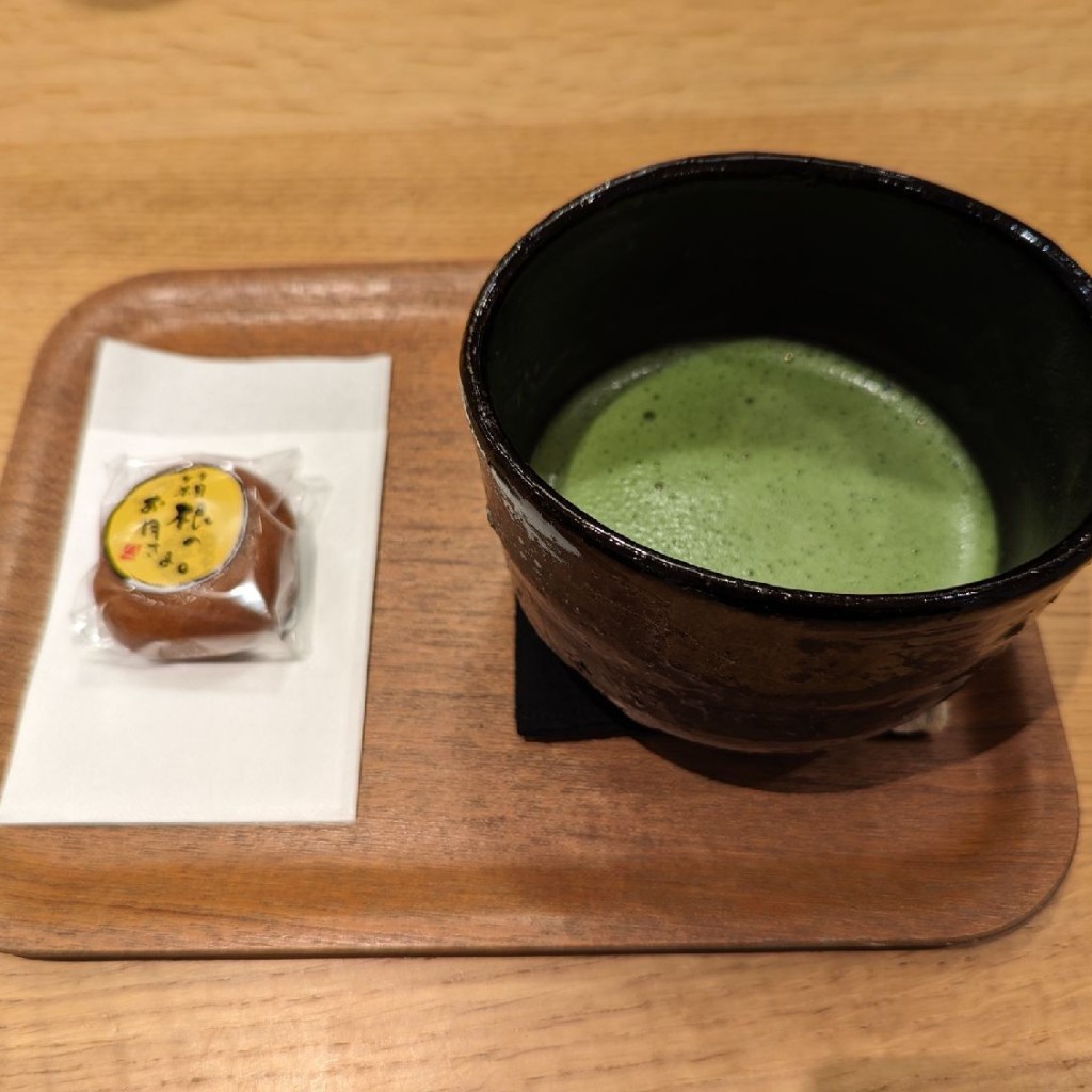ユーザーが投稿した抹茶セットの写真 - 実際訪問したユーザーが直接撮影して投稿した栄町カフェ菜の花 ムーンカフェの写真