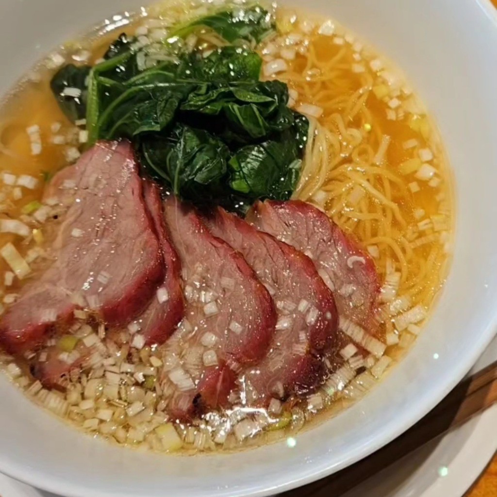 ユーザーが投稿した叉焼湯麺の写真 - 実際訪問したユーザーが直接撮影して投稿した羽田空港中華料理中華料理 彩鳳の写真