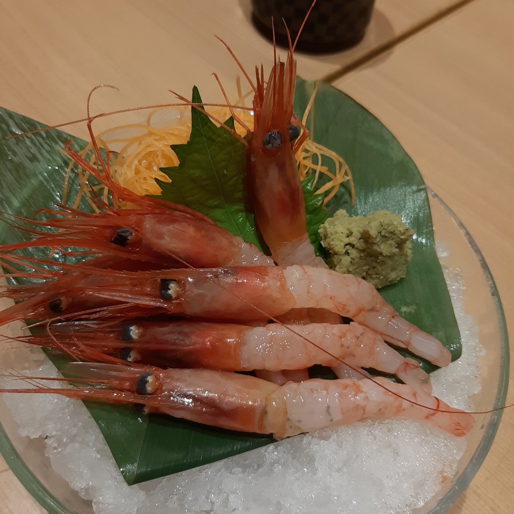 ユーザーが投稿した甘海老の写真 - 実際訪問したユーザーが直接撮影して投稿した梅丘寿司寿司の美登利 梅丘本館の写真