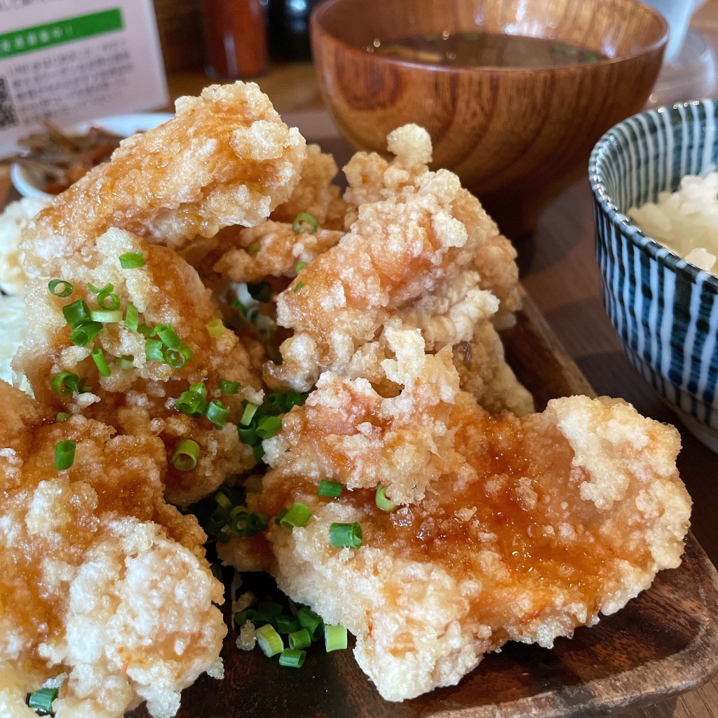 ユーザーが投稿した油淋鶏定食の写真 - 実際訪問したユーザーが直接撮影して投稿した常普請居酒屋博多bo-zu 小牧店の写真