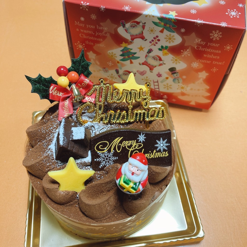 ユーザーが投稿したクリスマスケーキ チョコレートの写真 - 実際訪問したユーザーが直接撮影して投稿した池辺町スイーツガトー・ド・ボワイヤージュ ららぽーと横浜店の写真